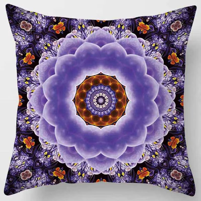 Brand New Indian Mandala Print Meditation Cushion Cases Ethnic Floral Polyester Pillows Case Livingroom Sofa Couch Throw Pillows