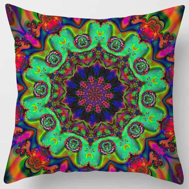 Brand New Indian Mandala Print Meditation Cushion Cases Ethnic Floral Polyester Pillows Case Livingroom Sofa Couch Throw Pillows