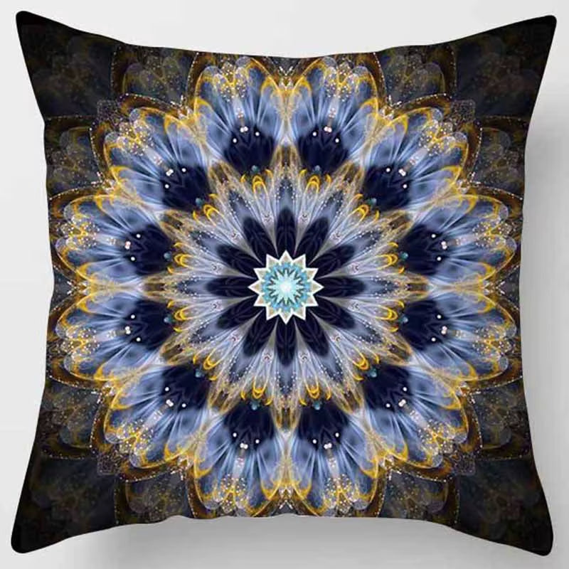 Brand New Indian Mandala Print Meditation Cushion Cases Ethnic Floral Polyester Pillows Case Livingroom Sofa Couch Throw Pillows