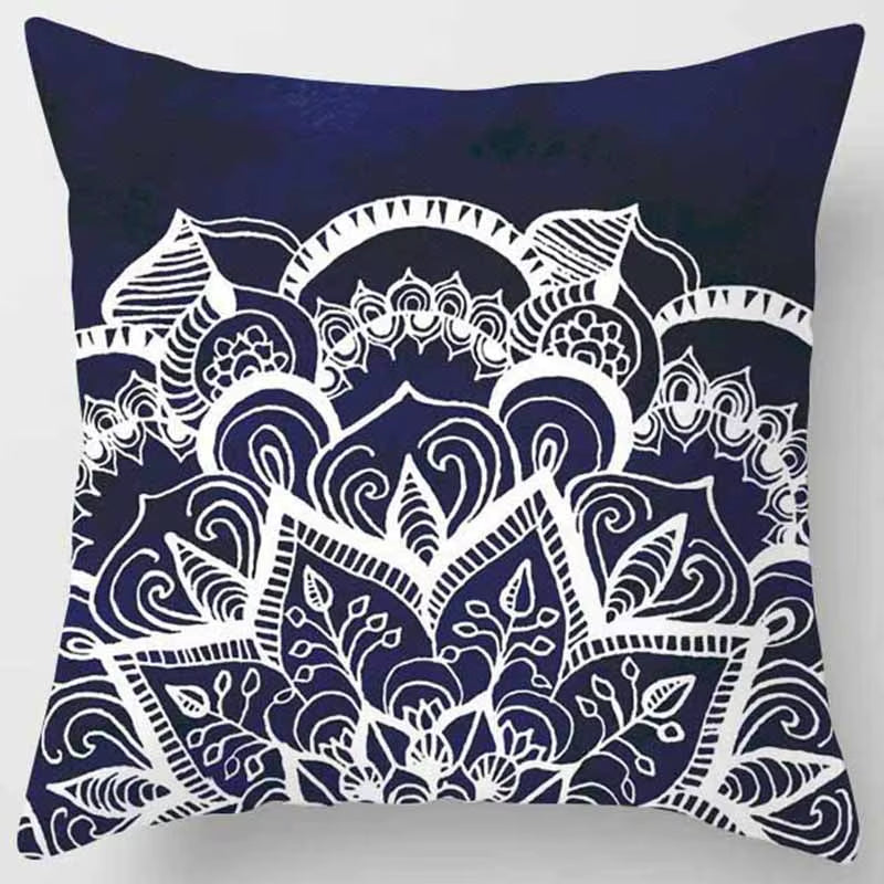 Brand New Indian Mandala Print Meditation Cushion Cases Ethnic Floral Polyester Pillows Case Livingroom Sofa Couch Throw Pillows