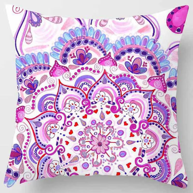 Brand New Indian Mandala Print Meditation Cushion Cases Ethnic Floral Polyester Pillows Case Livingroom Sofa Couch Throw Pillows