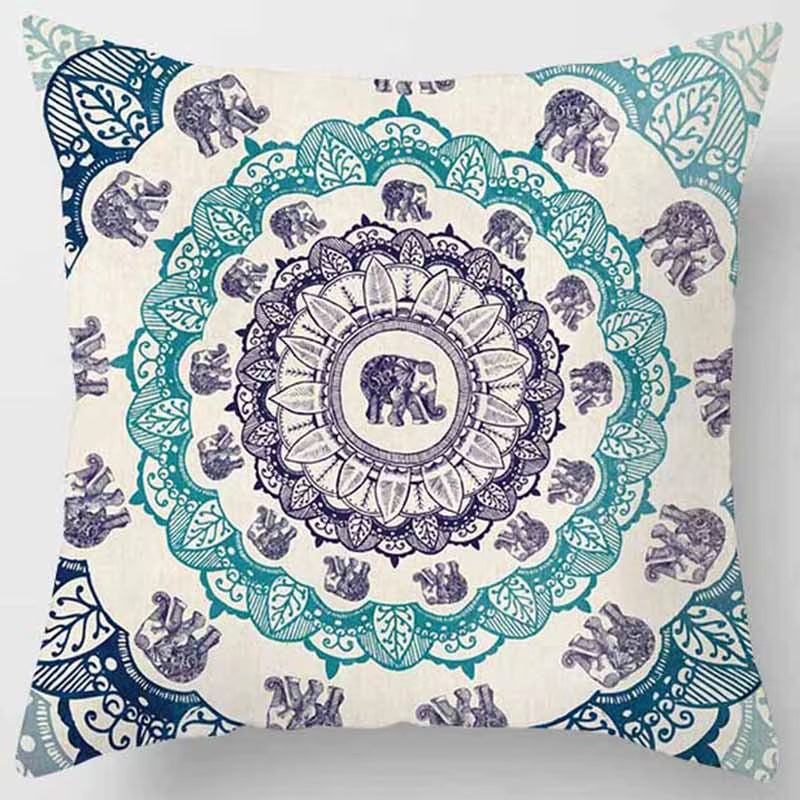 Brand New Indian Mandala Print Meditation Cushion Cases Ethnic Floral Polyester Pillows Case Livingroom Sofa Couch Throw Pillows