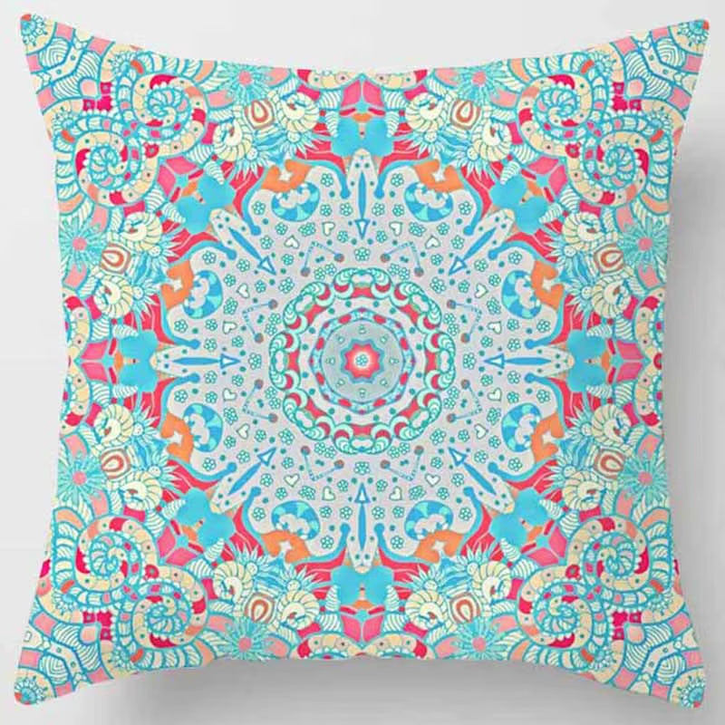 Brand New Indian Mandala Print Meditation Cushion Cases Ethnic Floral Polyester Pillows Case Livingroom Sofa Couch Throw Pillows