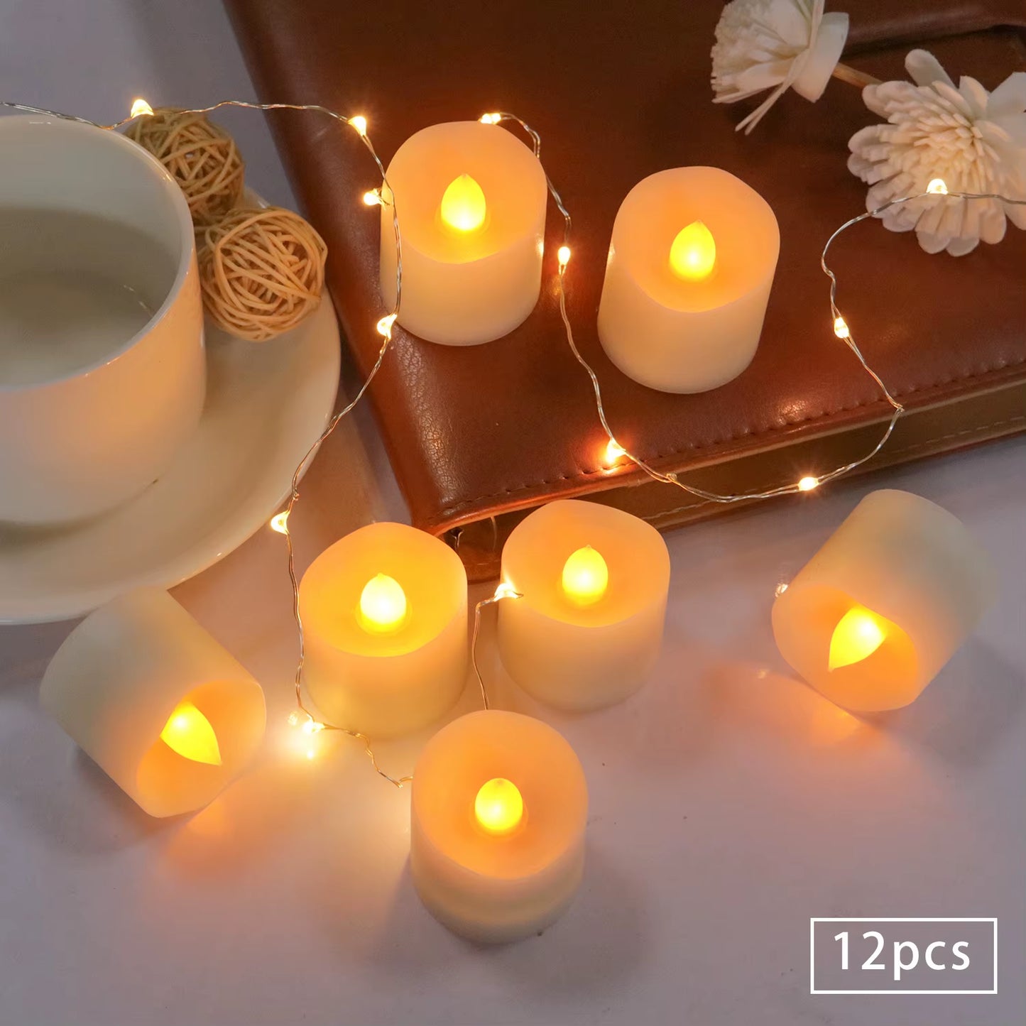 LED Flameless Candle Lights – Warm White Glow