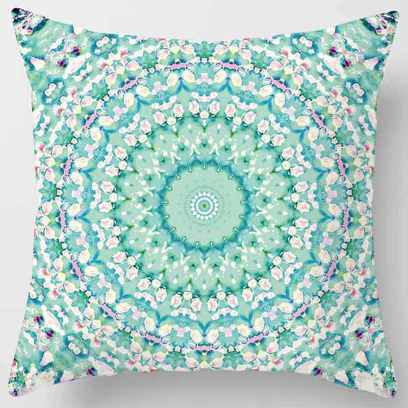 Brand New Indian Mandala Print Meditation Cushion Cases Ethnic Floral Polyester Pillows Case Livingroom Sofa Couch Throw Pillows