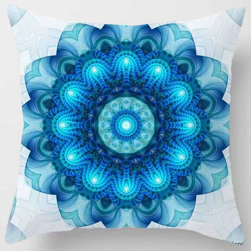 Brand New Indian Mandala Print Meditation Cushion Cases Ethnic Floral Polyester Pillows Case Livingroom Sofa Couch Throw Pillows