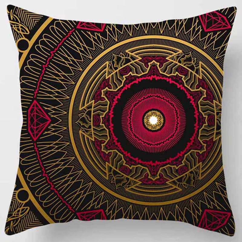 Brand New Indian Mandala Print Meditation Cushion Cases Ethnic Floral Polyester Pillows Case Livingroom Sofa Couch Throw Pillows