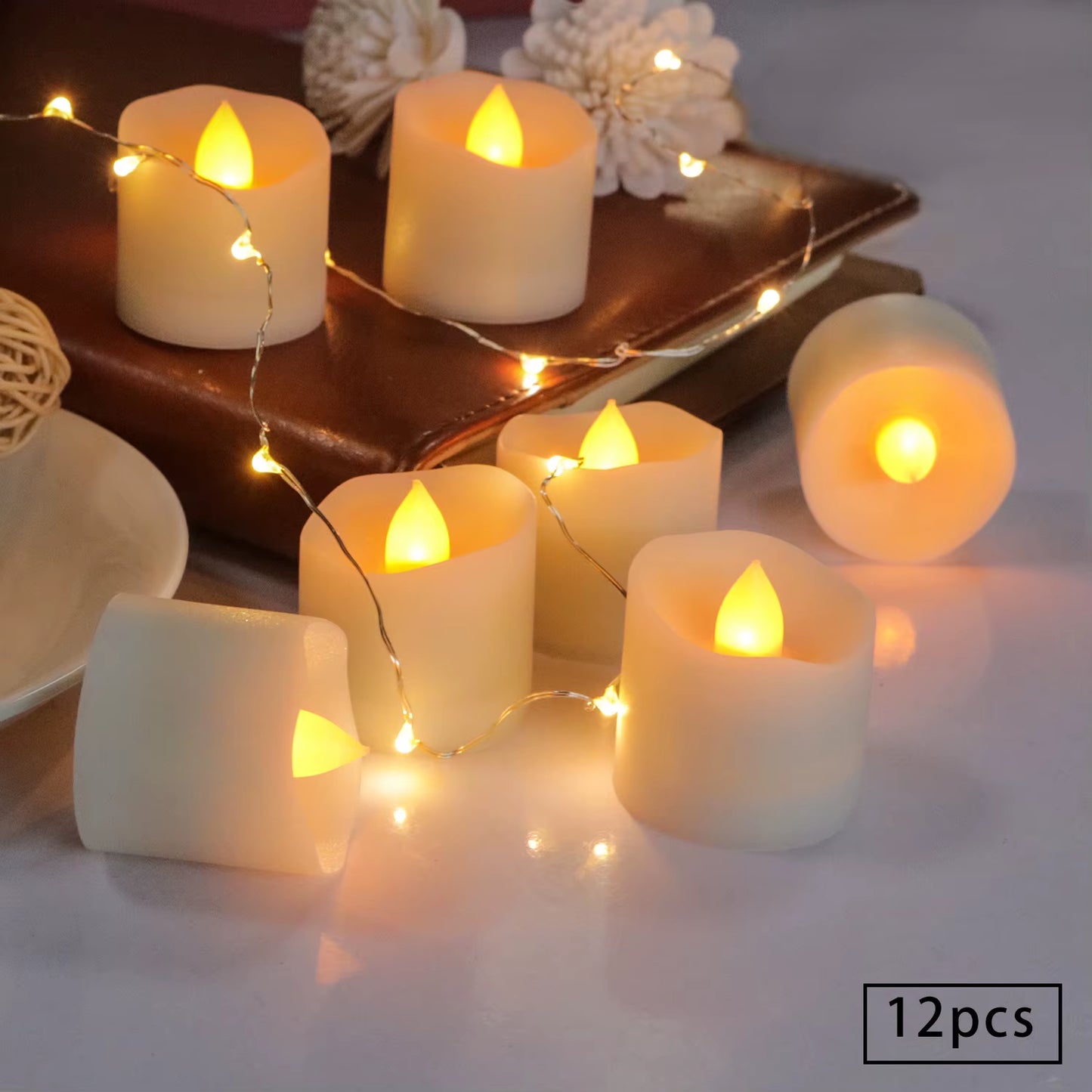 LED Flameless Candle Lights – Warm White Glow