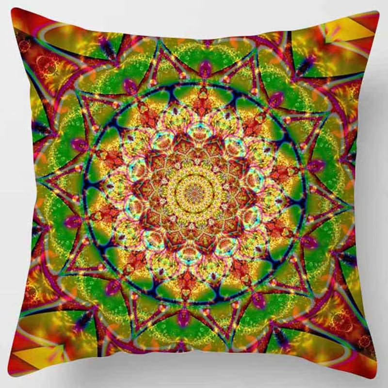 Brand New Indian Mandala Print Meditation Cushion Cases Ethnic Floral Polyester Pillows Case Livingroom Sofa Couch Throw Pillows