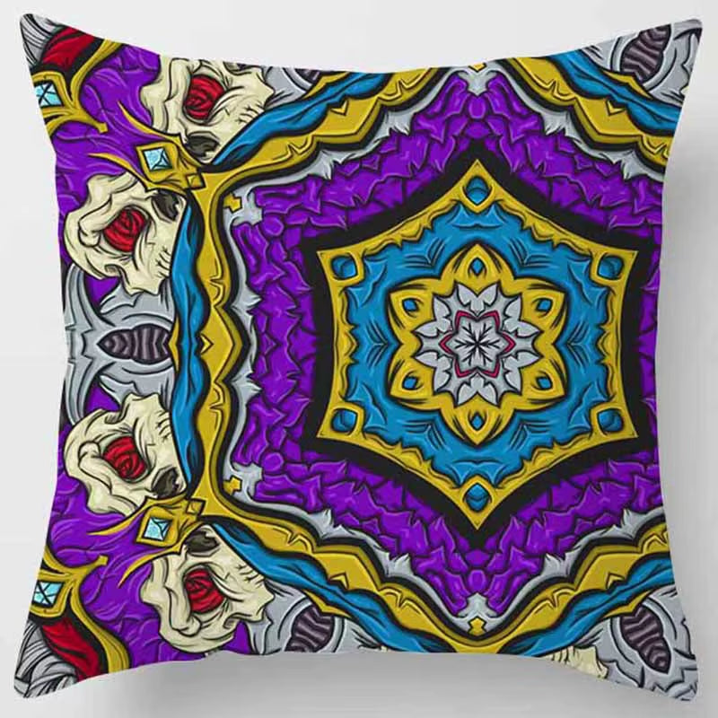 Brand New Indian Mandala Print Meditation Cushion Cases Ethnic Floral Polyester Pillows Case Livingroom Sofa Couch Throw Pillows