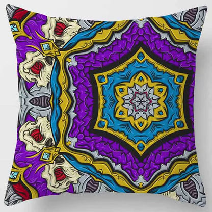 Brand New Indian Mandala Print Meditation Cushion Cases Ethnic Floral Polyester Pillows Case Livingroom Sofa Couch Throw Pillows